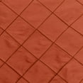thumbnail image 2 of Ultimate Textile (2 Pack) Embroidered Pintuck Taffeta 72 x 120-Inch Rectangle Tablecloth Persimmon Burnt Orange, 2 of 3