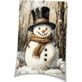 thumbnail image 6 of Vintage Christmas Wall Art Cute Snowman Poster Christmas Canvas Prints Painting Cottagecore Posters Academia Christmas pictures Decor Winter Xmas Holiday Home Dorm Room Decoration 8x12in Unframed, 6 of 17