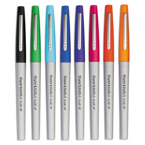 Paper Mate® Flair Felt Tip Porous Point Pen, Stick, Extra-Fine 0.4 mm,  Assorted Ink and Barrel Colors, 8/Pack