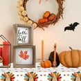 thumbnail image 5 of Steadline Thanksgiving Disposable Tablecloth With Maple Leaf Pumpkin Pattern For Seasonal Party Decor And Dining Table Setup With Waterproof Material, 5 of 6
