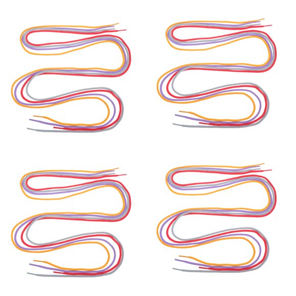 Phenofice 20Ud Cordones Redondos De Colores Sólidos Para Zapatillas Deportivas Con Duradera