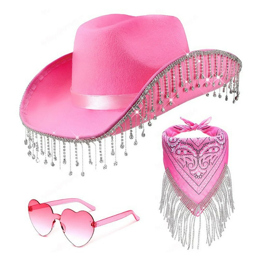 Western Themed Party Hat Bling Cowboy Hat Shining Rhinestone  display picture 1