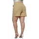 thumbnail image 5 of Short clásico de lino (talla extra), modelo 0136 (Beige) Roman Fashion  SH-ELY-0136-BEIGE, 5 of 5