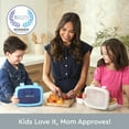 thumbnail image 4 of Bentgo Kids 5-Compartment Lunch Box - Glitter Design for School, Ideal for Ages 3-7, Leak-Proof, Drop-Proof, Dishwasher Safe, & Made with BPA-Free Materials (Glitter Edition - Silver), 4 of 8