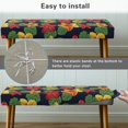 thumbnail image 6 of XYZCANDO Floral and Green Leaf Design Poly Spandex Bench Cover with Washable, Anti-Dust Stretch Long Chair Cover for Dining Room, 6 of 9