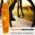 thumbnail image 3 of Reflector de advertencia para radios de bicicleta, Clip reflectante para llanta de rueda de bicicleta MTB, 4 Uds. Hugtrwg Para estrenar, 3 of 4