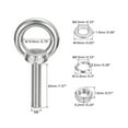 thumbnail image 2 of Lifting Eye Bolt 2 Sets M8x40mm Eye Bolt with Nut Washer 304 Stainless Steel Shoulder Lifting Ring Eye Bolt, 2 of 6