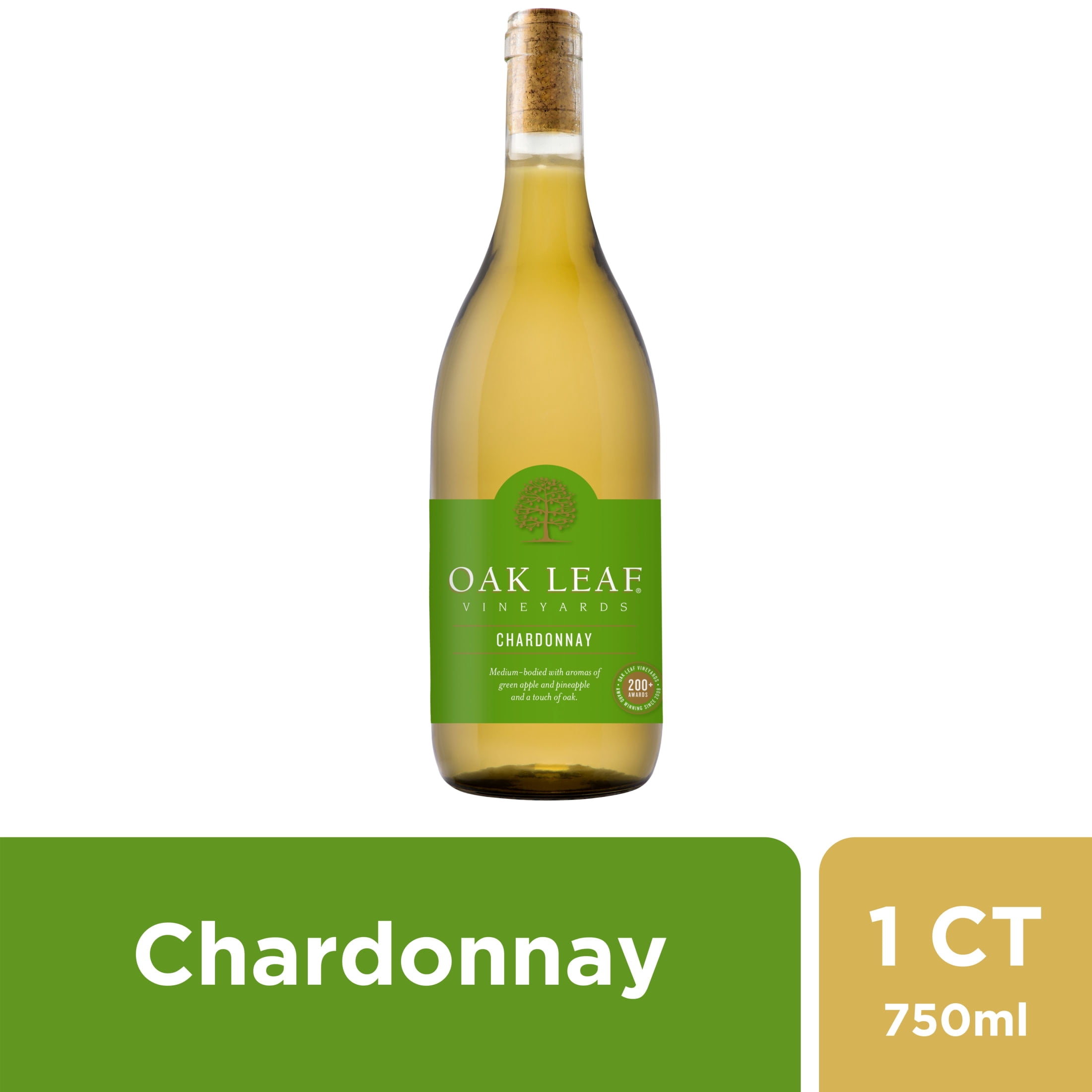 Oak Leaf Vineyards Chardonnay, White Wine, 750ml