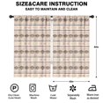 thumbnail image 2 of Blackout Kids Curtains,Brown Geometric Striped Pattern Childrens Insulated Curtains Set Of 2,Bedroom Essentials,Toddler Room Decor 52x84in(132x213cm), 2 of 5