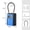 Blue, variant on Combination Lock 4 Digit Padlock for School Gym Locker, Sports Locker, Fence, Toolbox, Case, Hasp Storage (Black & Code Window)