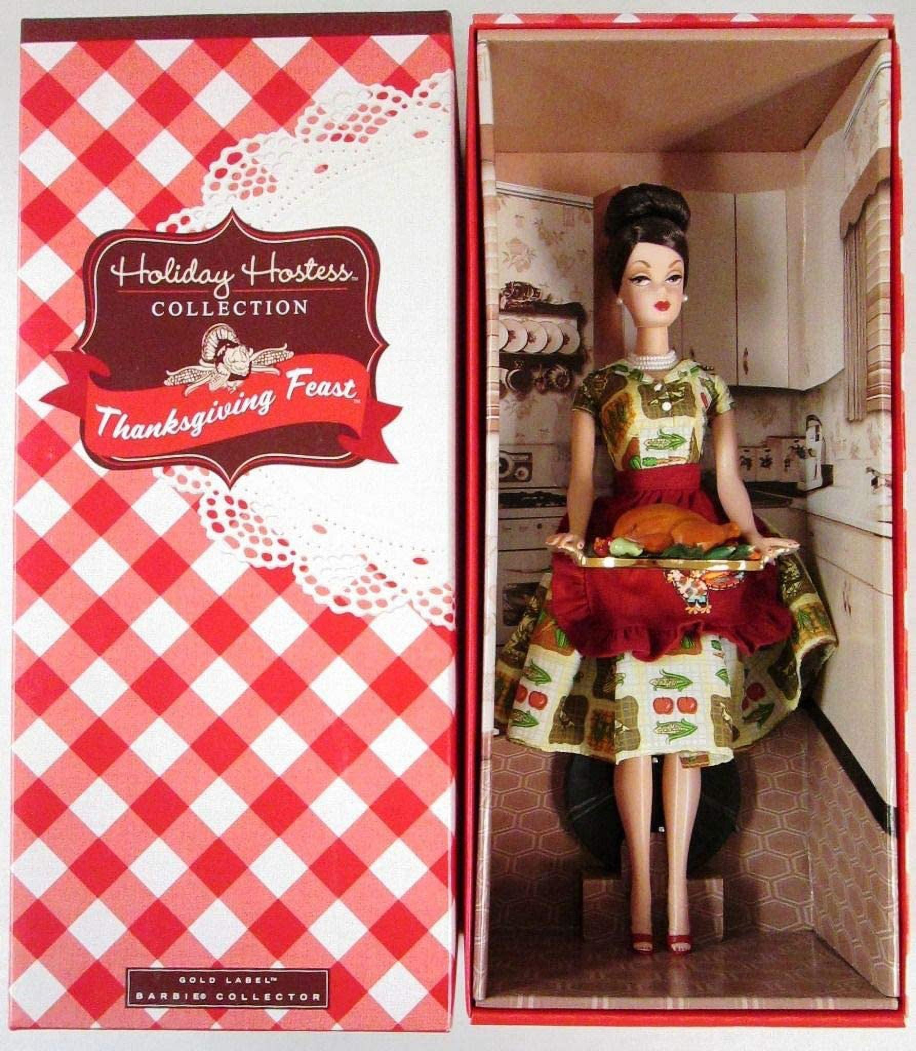 Thanksgiving Feast Barbie Doll Holiday Hostess Collection 2010 