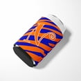 thumbnail image 3 of Letter N Initial Tiger Stripe Blue and Orange Can or Bottle Hugger, 3 of 5