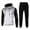 White, variant on Mens Sweatpants Hoodies Round Neckline Long Sleeve Fall/Winter Fitness Polka Dot Color Matching Hoodie Sweater Trousers Suit With Hood Hoodies For Men Hoodies For Guys White M