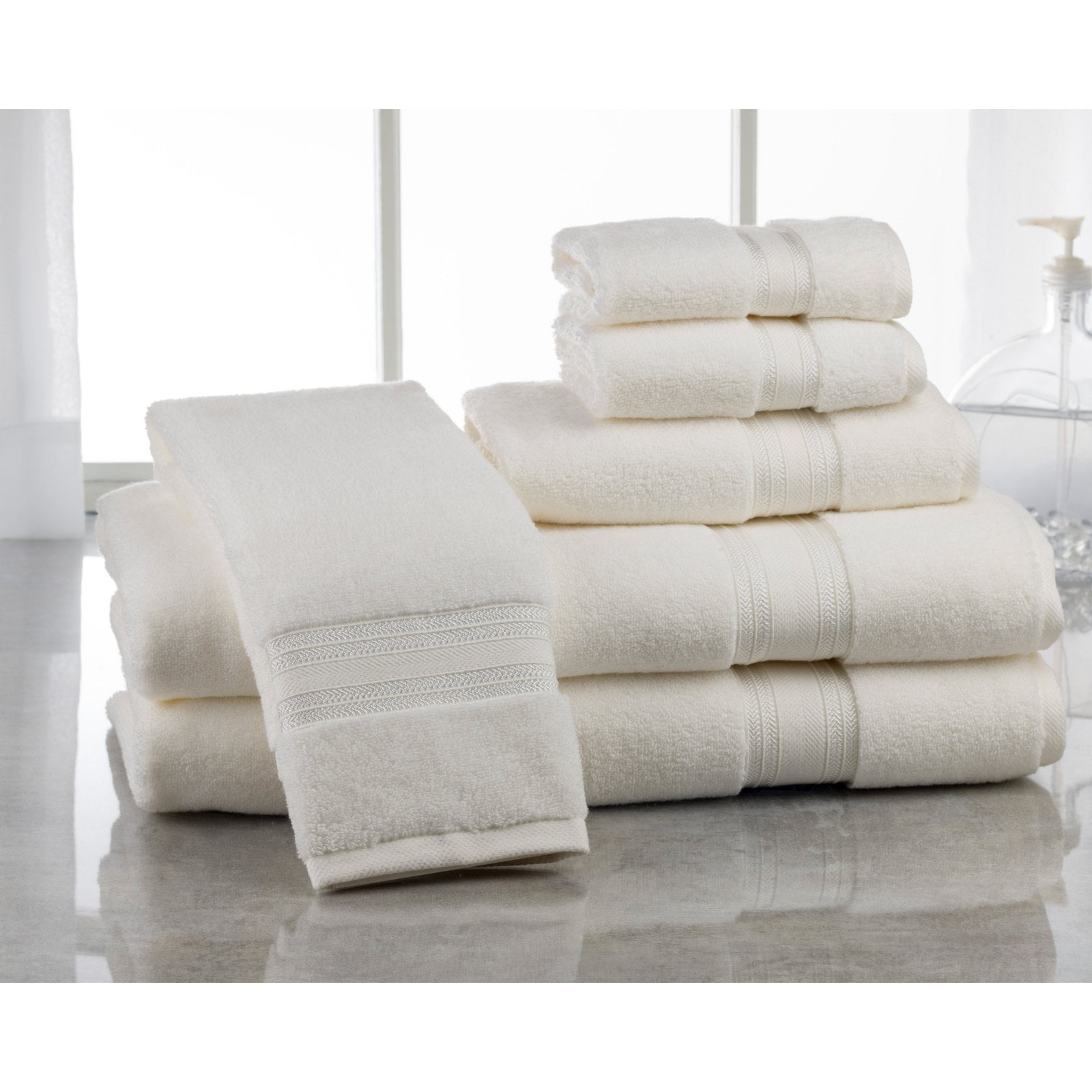  U.S. Polo Assn. Premium 6-Piece Zero-Twist Towel Set - 2 Bath  Towels, 2 Hand Towels and 2 Face Towels - Highly Absorbent, Fast Drying and  Super Soft Hotel Quality 100% Cotton
