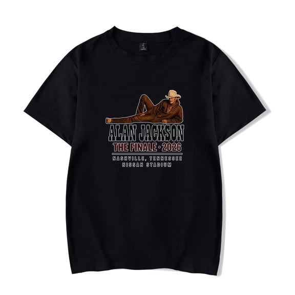 Alan Jackson Nashville 2026 Merch Short Sleeve T-shirt Unisex Fashion Crew Neck Top
