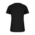 thumbnail image 4 of QATAINLAV Oversized Tshirts for Women Loose Fit Summer Beach Tops Solid Casual Short Sleeve Tees Shirts Casual Button V Neck Henley Shirt Black L, 4 of 7