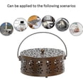 thumbnail image 5 of Mosquito Coil Holder, Heat-Resistant Metal Spiral Box with Brush for Outdoor Indoor Use, 5 of 5