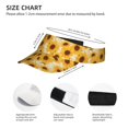 thumbnail image 3 of Yiaed Vintage Marble Pattern Sunflower Print Sport Sun Visor Hats Adjustable Empty Top Baseball Cap Cotton Ball Caps for Women and Men, 3 of 5