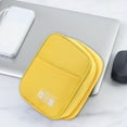 thumbnail image 4 of Ikohbadg Digital Storage Bag, Multifunctional Headset Data Cable Charger Storage Bag, Daily Classification and Storage Pouch, Oxford Cloth Organizer Pouch, Small Accessory Travel Storage Case, Yellow, 4 of 6