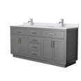 thumbnail image 6 of Wyndham Collection Wcg262672d-Vca-Unsmxx Beckett Tk 72" Free Standing Double Basin Vanity, 6 of 7
