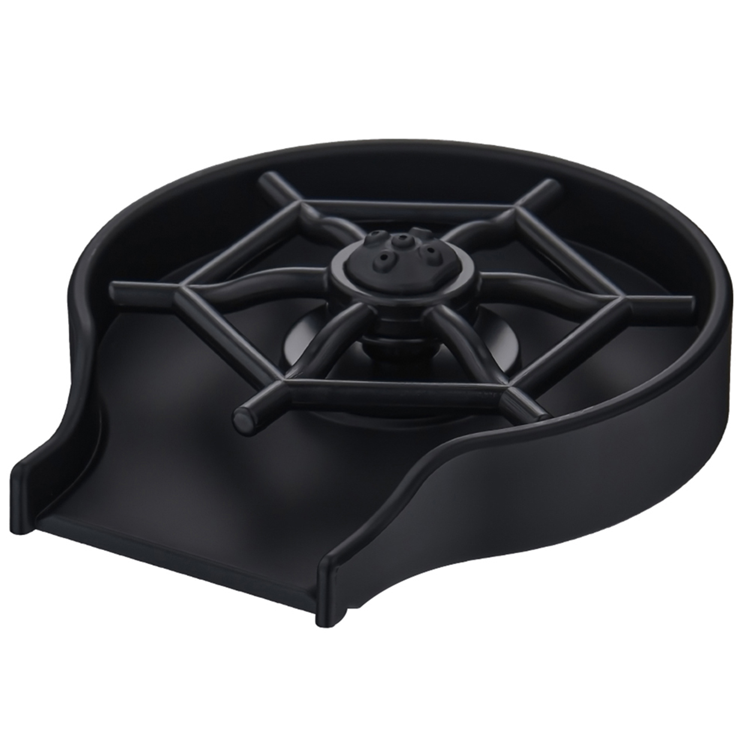 Beati Matte Black Glass Rinser for Kitchen Sinks,Cup Baby Bottles