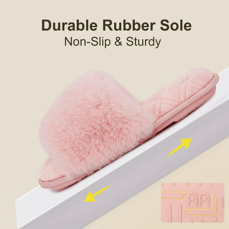 LongBay Fuzzy Slippers Will Make You Feel Like You're at a Spa