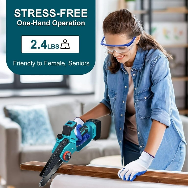 Cordless Mini Chainsaw 8 6 Inch for Makita 18V LXT No Battery Brushless Portable Electric Chain Saw Tool for Makita Small Handheld Chainsaw for Pruning Shear Branch Wood Cutting Tree Trimming Walmart....
