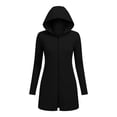 thumbnail image 4 of Ailaofu Women's Summer Solid Color Long Sleeve Zip Up Jacket with Pockets Stylish Outdoor Slit Breathable Sun Protection Clothing, 4 of 5