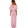 thumbnail image 4 of Womens Jumpsuit Casual Wide Legs Ladies Evening Party Long Playsuit, 4 of 5