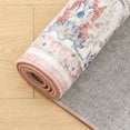 thumbnail image 6 of 5'x7' Distressed Oriental Pink Area Rugs Clearance for Living Room Bedroom Kitchen Farmhouse Office Vintage Rugs Machine Washable non-slip, 6 of 7