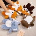 thumbnail image 3 of Jiibva Cartoon Otter Animal Slippers, Winter Warm Plush Slippers, Non-Slip Soft Closed Back Indoor Slides House Shoes for Women, Man, 3 of 7