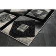 thumbnail image 2 of MDA Home Rhodes 7'11''x10'6'' Abstract Square Area Rug in White/Anthracite Gray, 2 of 5
