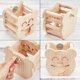 thumbnail image 4 of Estante de alimentación de heno para mascotas, soporte de pared de oso de madera ER, 4 of 5