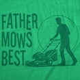 thumbnail image 2 of Mens Funny T Shirts Father Mows Best Sarcastic Fathers Day Lawn Mower Graphic Novelty Tee for Men Graphic Tees, 2 of 7