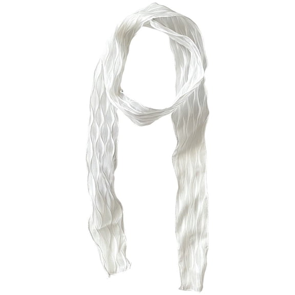 vlrwzc Skinny Narrow Long Scarf, Solid Color Neckerchief Self-Tie Waistband
