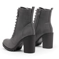 thumbnail image 2 of Bota DREAM PAIRS Silverado Gris con Cordones y Tacón en el Tobillo Talla 9, 2 of 4
