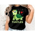 thumbnail image 2 of Tortoise Turtle Tshirt, Turtle Lover Gift, Tortoise T-Shirt, Turtle Shirts, Animal Lover Shirt, Animal Tee Turtle Graphic Design T Shirt, 2 of 10