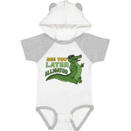 

Inktastic See You Later Alligator with Black Sunglasses Gift Baby Boy or Baby Girl Bodysuit