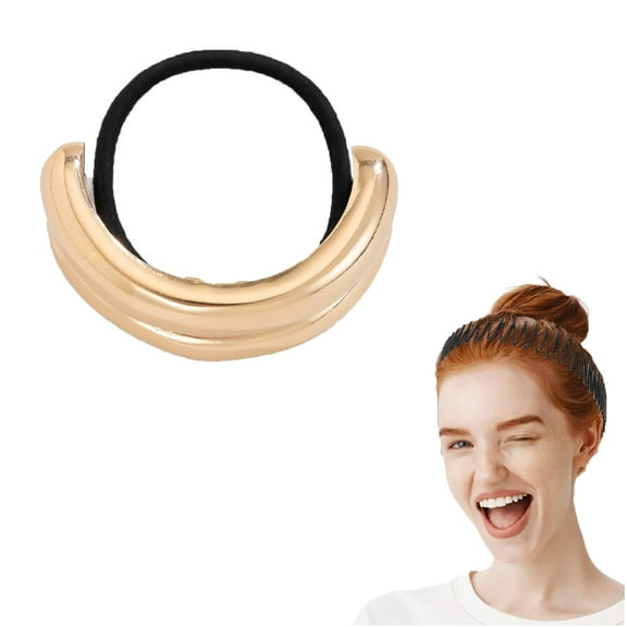Stretch Hair Band, Metal Hair Tie, Ponytail Hair Cuff, Concave Elastic Headband, Elastic Hair Band, Outdoor Sports Headbands, Women Hair Accessories Gift