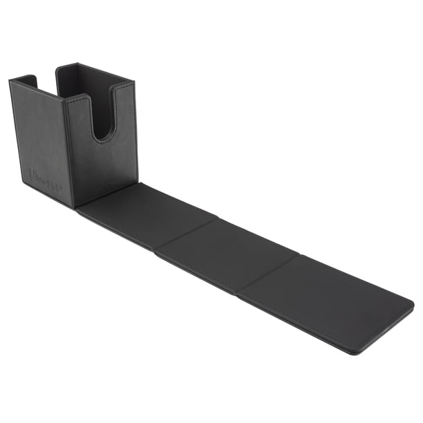 Ultra Pro - Vivid Alcove Flip Card Deck Box (Negro) - Almacena y protege hasta 100 tarjetas coleccionables de tamaño estándar Béisbol Juegos Deportes o cualquier tarjeta de tamaño estándar en coleccio
