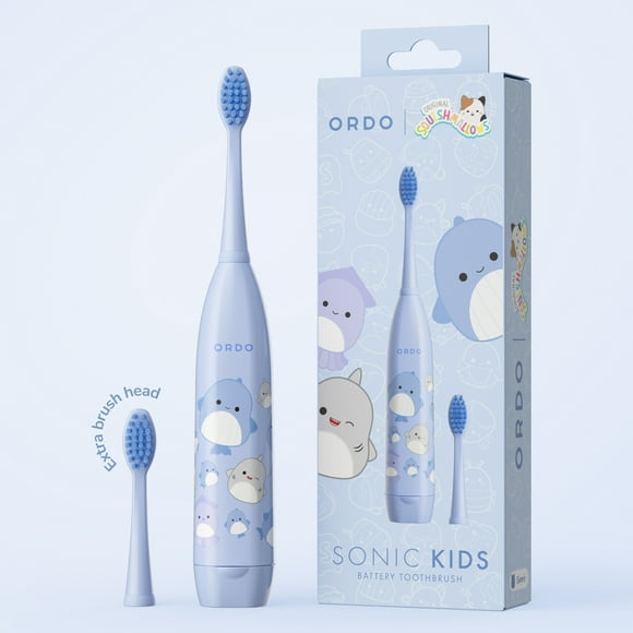 Ordo Sonic Kids Battery Toothbrush - Squishmallows Samir - Blue