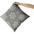 thumbnail image 3 of Red White Snowflakes Winter Christmas Pillow Covers 18x18 Set of 2 Xmas Snow Holiday Decoration Print Decorative Outdoor Pillowcases Seasonal Farmhouse Throw Cushion Case Decor for Couch Sofa Bed, 3 of 6