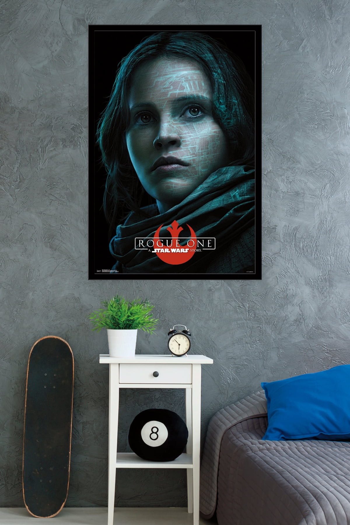 Star Wars: Rogue One - Jyn Wall Poster, 22.375" x 34", Framed