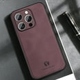 thumbnail image 2 of TECH CIRCLE for iPhone 16 Pro TPU+PC & PU Leather Case , Anti-Vibration & Anti-Slip Ultralight Luxury Case, Compatible with Magsafe for Men & Women,Winered, 2 of 13