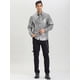 thumbnail image 5 of Camisa de lentejuelas Unique Bargains Lars Amadeus para hombre manga larga Plata S, 5 of 7