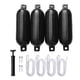 thumbnail image 5 of 4 boyas de amarre con protección solar para atraque marino, bote inflable de choque marino Negro, 5 of 9
