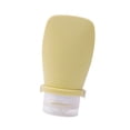 thumbnail image 2 of Botella de viaje de silicona, regalos portátiles, tapa de bloqueo para champú, acondicionador, loción amarillo gris, 2 of 8