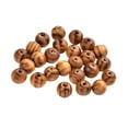 thumbnail image 4 of KAKOWELY Jewelry Making Pine Wood Beads Brown Round 300Pcs 6Mm, 4 of 8