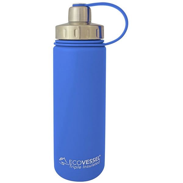 Eco Vessel Boulder Insulated Water Bottle Blue 20 oz. - Walmart.com