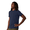 thumbnail image 4 of BELLA+CANVAS EcoMax T-Shirt for Men, Short Sleeve Crewneck Classic Fit Tee, Navy, M, 4 of 5